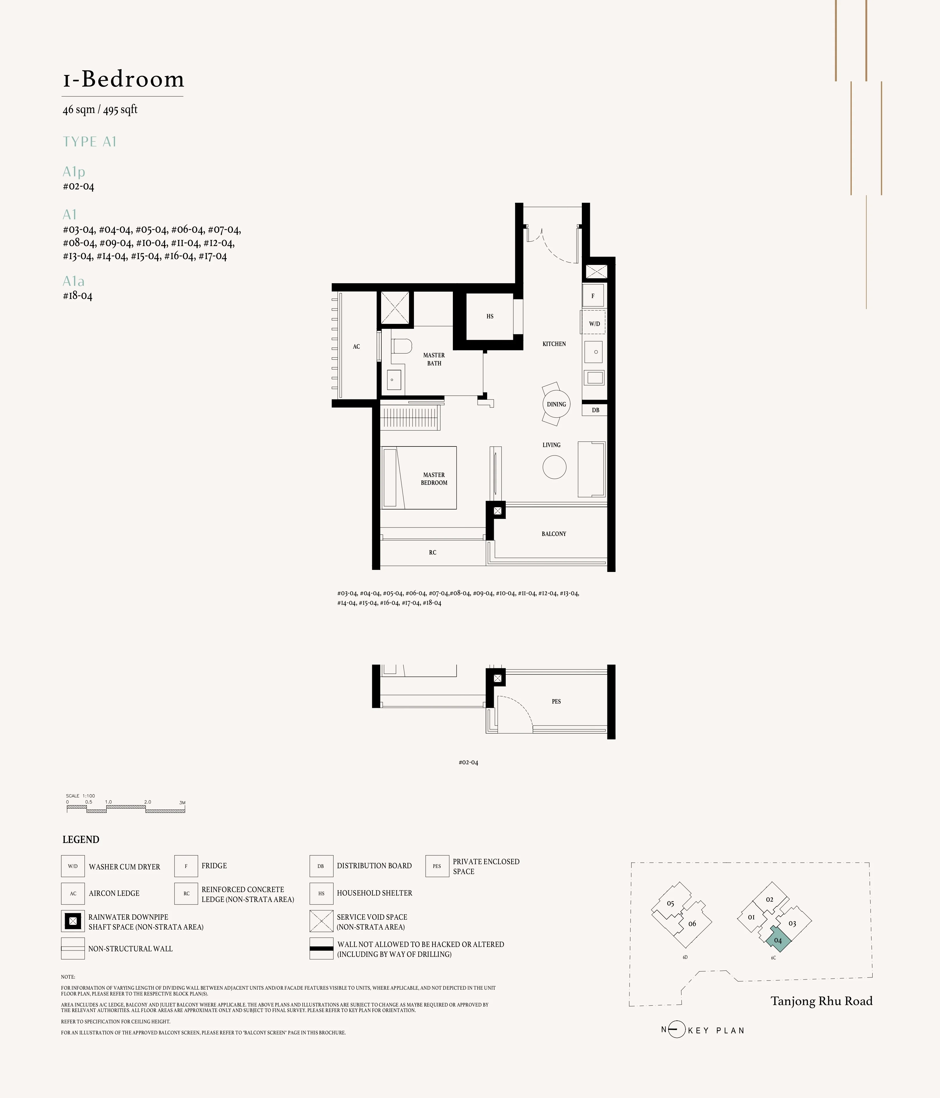 Arina East Residences 1-Bedroom Floor Plan Analysis