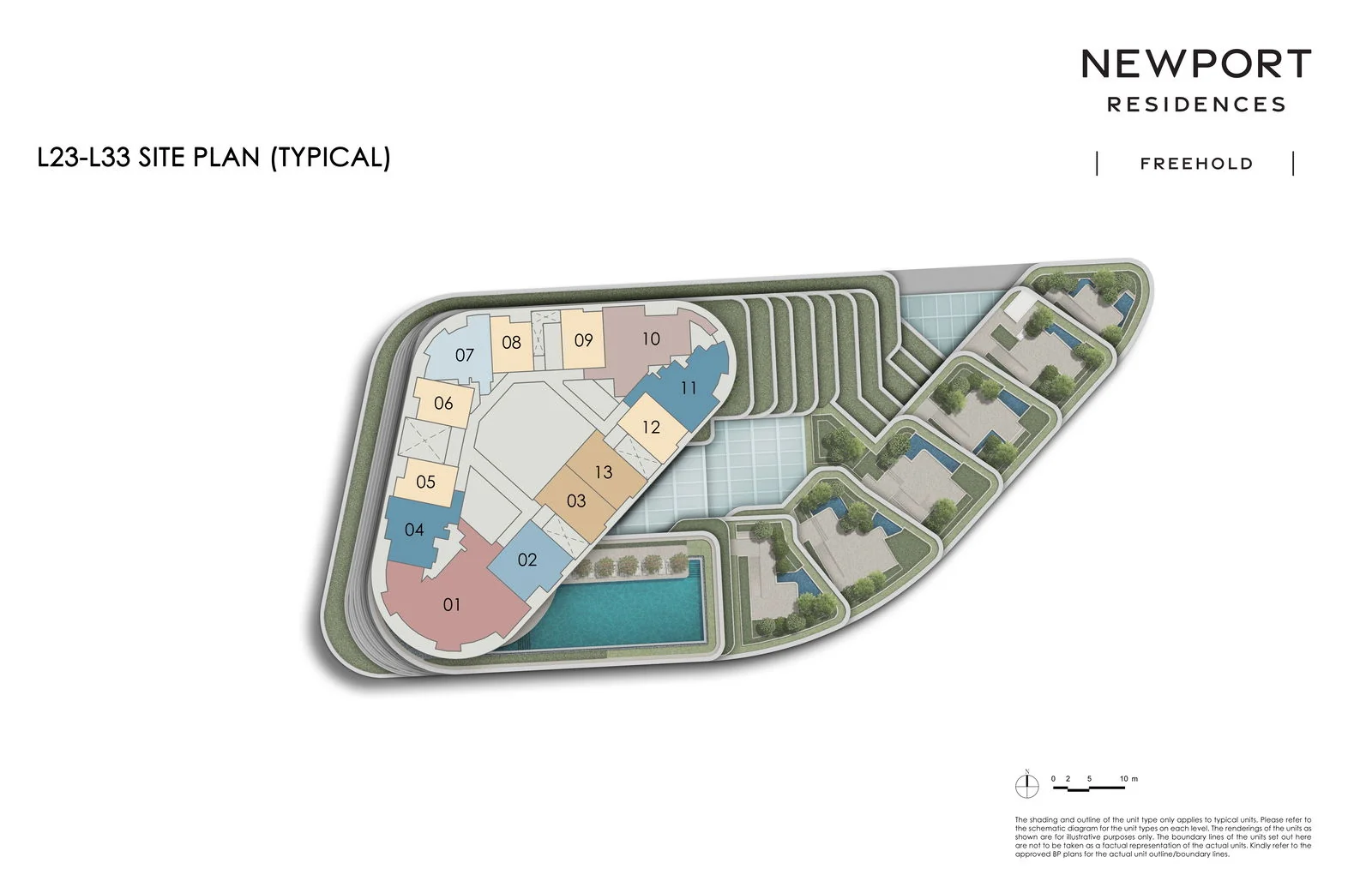Newport Residences Typical Site Plan Levels 23 to 33